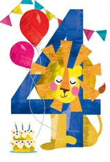 Four you - Happy Birthday Card